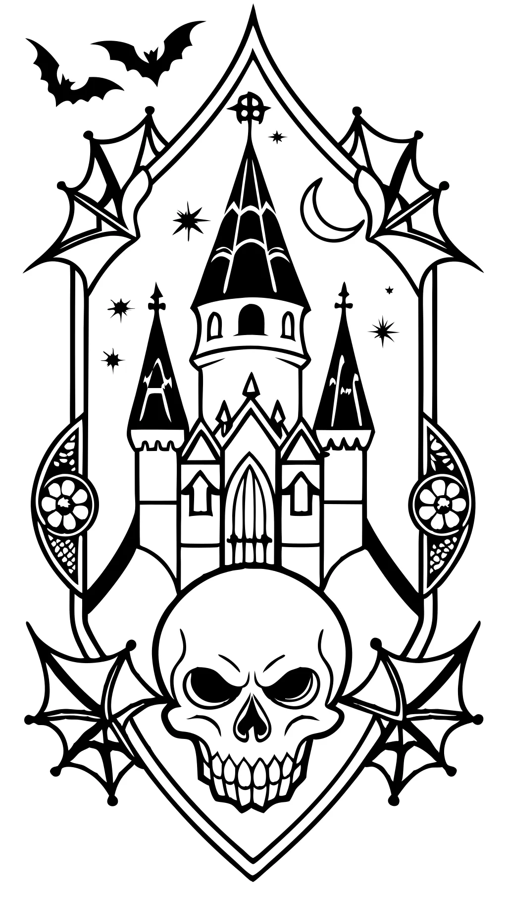 gothic adult coloring pages